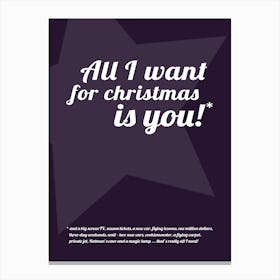 All I Want for Christmas II Canvas Print