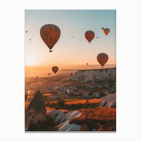 Hot Air Balloons In Cappadocia Canvas Print