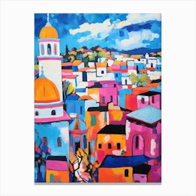Tangier Morocco 4 Fauvist Painting Canvas Print