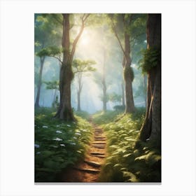 Path In The Forest Canvas Print