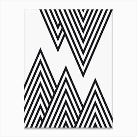 Minimalist mountains 4 Canvas Print