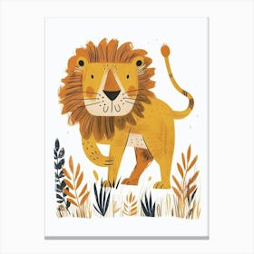Barbary Lion Hunting 3 Canvas Print