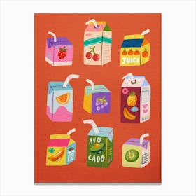 Juice Boxes 3 Canvas Print