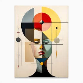Abstract Illustration Of A Woman And The Cosmos 26 Canvas Print