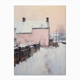 Dreamy Winter Painting Belfast Northern Ireland 1 Canvas Print