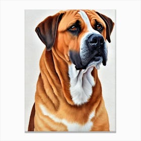 Boerboel 5 Watercolour dog Canvas Print