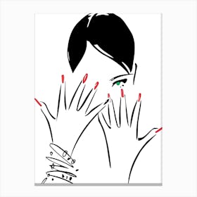 Woman'S Hands Canvas Print