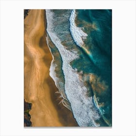 Aerial View Of A Beach 125 Canvas Print