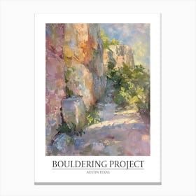 Bouldering Project Austin Texas Oil Painting 2 Poster Canvas Print