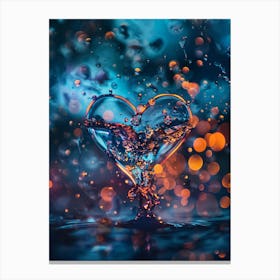 Heart Of Water Canvas Print