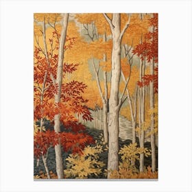 Birch 1 Vintage Autumn Tree Print  Canvas Print