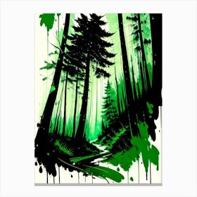 Forest Painting Canvas Print