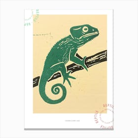 Chameleon Bold Block 4 Poster Canvas Print