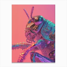 Glitter Grasshopper Canvas Print