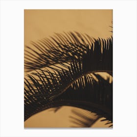 Gold Palm Leaves Canvas Print