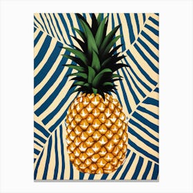 Pineapple Fruit Summer Illustration 4 Canvas Print