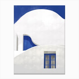 Little Blue Window Canvas Print