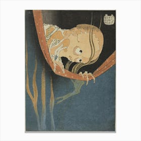 The Phantom Of Kohada Koheiji, Kohada Koheiji, Katsushika Hokusai Canvas Print
