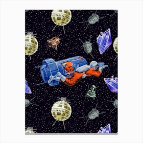 Star Wars Fabric - Soviet space art [Sovietwave] Canvas Print