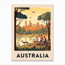 Vintage Travel Poster Australia 2 Canvas Print