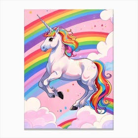 Unicorn In The Sky 25 Canvas Print