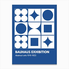 Bauhaus Blue Exhibition 16 Canvas Print