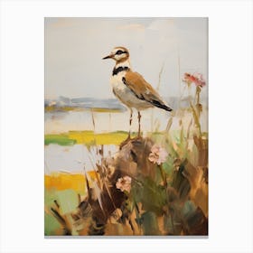 Bird Painting Lapwing 2 Canvas Print