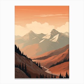 Long Range Traverse Canada 1 Hiking Trail Landscape Canvas Print