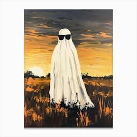 Ghost In The Field 5 Canvas Print