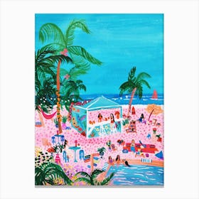 Girls In Playa Rosa Canvas Print