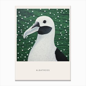 Ohara Koson Inspired Bird Painting Albatross 2 Poster Canvas Print