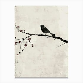 Bird On A Branch 11 Canvas Print