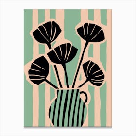 Striped Still Life No 1 Canvas Print