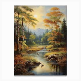 Autumn In The Forest Canvas Print