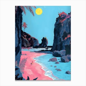 Pink Beach 8 Canvas Print