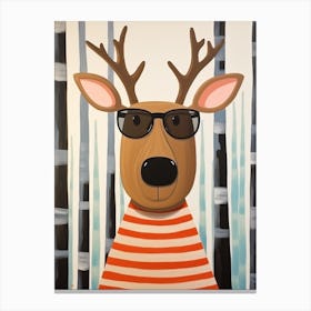 Little Moose 2 Wearing Sunglasses Canvas Print