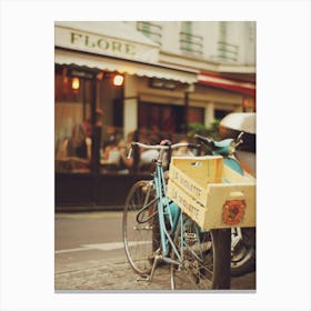 French Bicycle In Paris Canvas Print