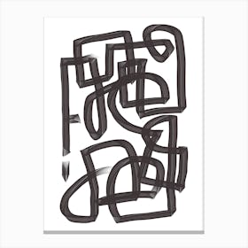 abstract line art Canvas Print