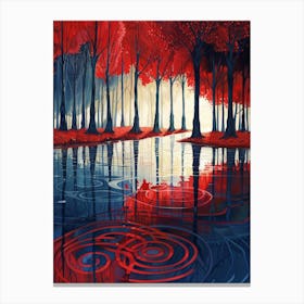 Red Forest 2 Canvas Print