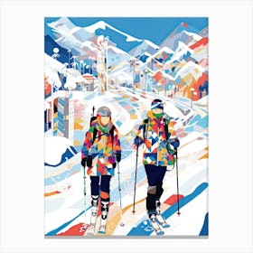 Hakuba   Nagano Japan, Ski Resort Illustration 0 Canvas Print