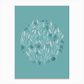 Mimosa's Round Dance [smoky blue] Canvas Print