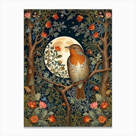 William Morris Robin 5 Canvas Print