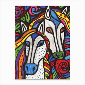 Two Horses Canvas Print