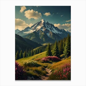 Landscape In The Mountains 1 Canvas Print