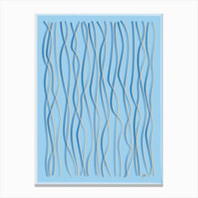 Blue Waves Canvas Print