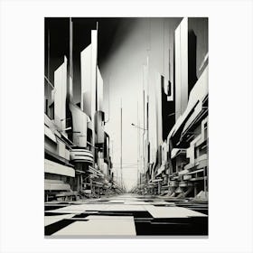 Futuristic City Canvas Print