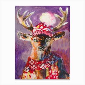 Deer S Delight Canvas Print