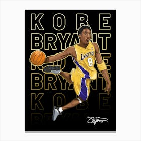 Kobe Bryant 3 Canvas Print