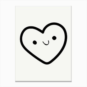 Heart Drawing Illustration Canvas Print