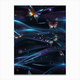 Butterfly Wallpaper 2 Canvas Print